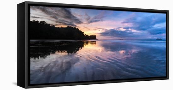 Sunrise at Playa Arco Beach, Uvita, Marino Ballena National Park, Costa Rica-Matthew Williams-Ellis-Framed Premier Image Canvas