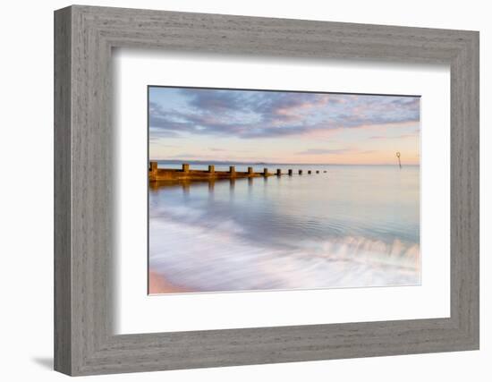 Sunrise at Portobello Beach, Edinburgh, East Lothian, Scotland, United Kingdom, Europe-Karen Deakin-Framed Photographic Print