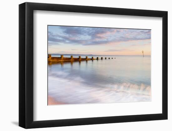 Sunrise at Portobello Beach, Edinburgh, East Lothian, Scotland, United Kingdom, Europe-Karen Deakin-Framed Photographic Print