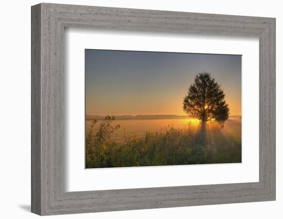 Sunrise at Prairie Ridge State Natural Area, Marion County, Illinois-Richard and Susan Day-Framed Photographic Print