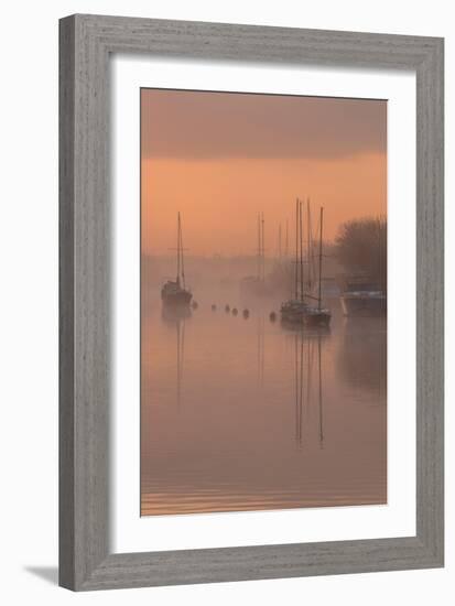 Sunrise at River Frome, Dorset-Robert Maynard-Framed Photographic Print