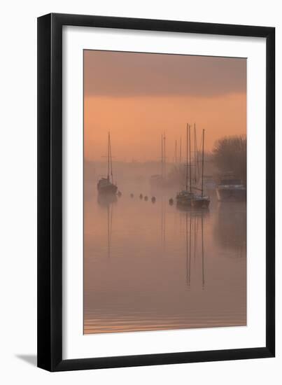 Sunrise at River Frome, Dorset-Robert Maynard-Framed Photographic Print