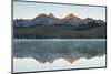 Sunrise at Sawtooth Mts, Little Redfish Lake, Stanley, Idaho-Michel Hersen-Mounted Photographic Print