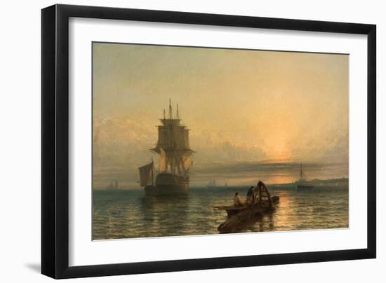 Sunrise at Sea, 1861–-66-Henry Dawson-Framed Giclee Print