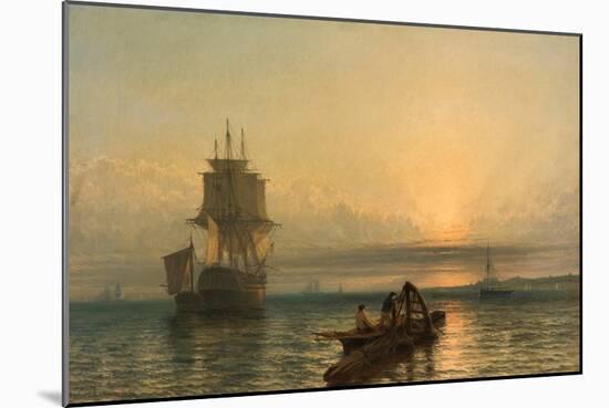 Sunrise at Sea, 1861–-66-Henry Dawson-Mounted Giclee Print
