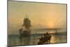 Sunrise at Sea, 1861–-66-Henry Dawson-Mounted Giclee Print