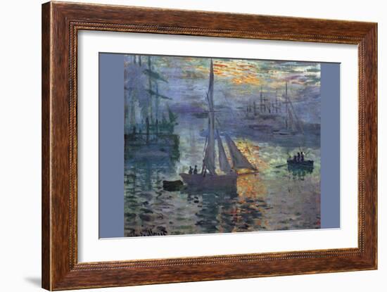 Sunrise at Sea-Claude Monet-Framed Art Print