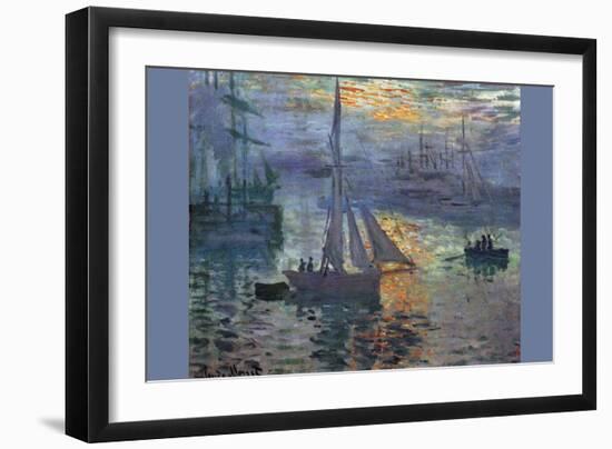 Sunrise at Sea-Claude Monet-Framed Art Print