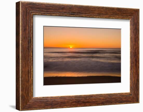 Sunrise at Shelly Beach, Caloundra, Sunshine Coast, Queensland, Australia-Mark A Johnson-Framed Photographic Print