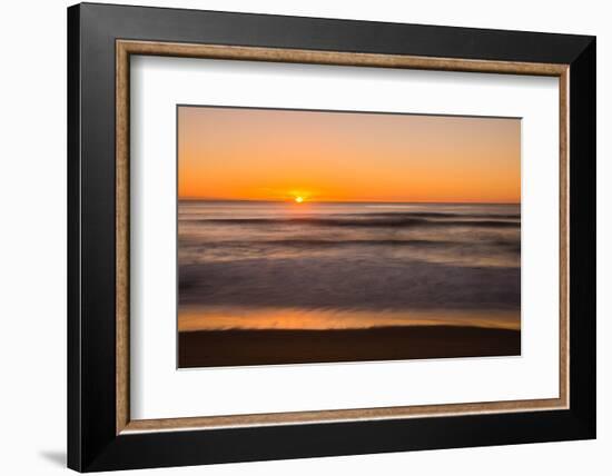 Sunrise at Shelly Beach, Caloundra, Sunshine Coast, Queensland, Australia-Mark A Johnson-Framed Photographic Print