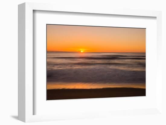 Sunrise at Shelly Beach, Caloundra, Sunshine Coast, Queensland, Australia-Mark A Johnson-Framed Photographic Print