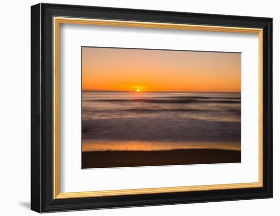 Sunrise at Shelly Beach, Caloundra, Sunshine Coast, Queensland, Australia-Mark A Johnson-Framed Photographic Print