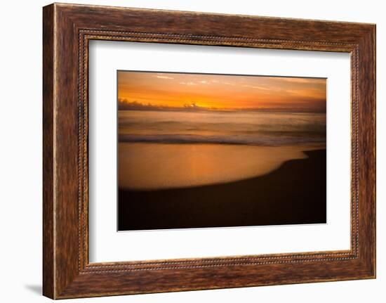 Sunrise at Shelly Beach, Caloundra, Sunshine Coast, Queensland, Australia-Mark A Johnson-Framed Photographic Print