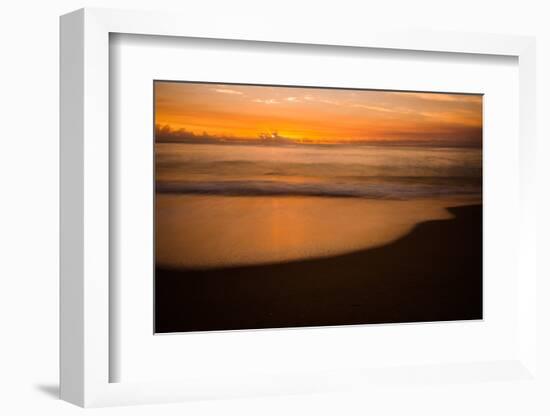 Sunrise at Shelly Beach, Caloundra, Sunshine Coast, Queensland, Australia-Mark A Johnson-Framed Photographic Print