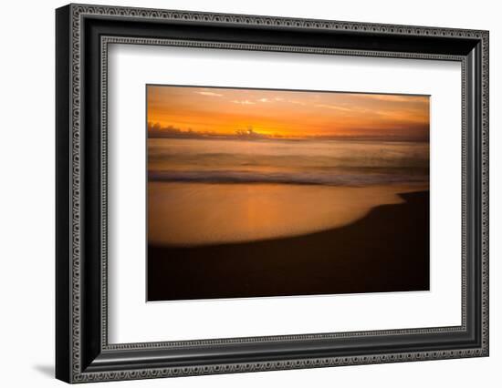 Sunrise at Shelly Beach, Caloundra, Sunshine Coast, Queensland, Australia-Mark A Johnson-Framed Photographic Print