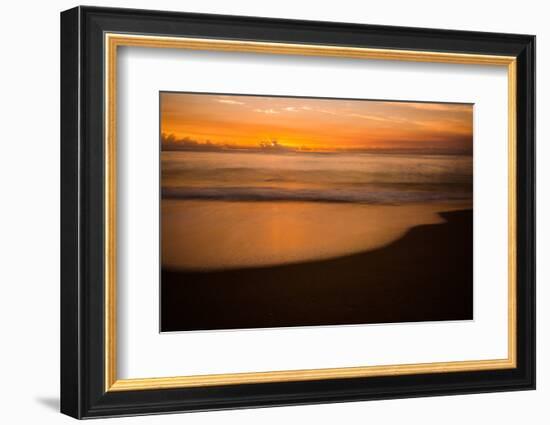 Sunrise at Shelly Beach, Caloundra, Sunshine Coast, Queensland, Australia-Mark A Johnson-Framed Photographic Print