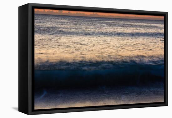 Sunrise at Shelly Beach, Caloundra, Sunshine Coast, Queensland, Australia-Mark A Johnson-Framed Premier Image Canvas