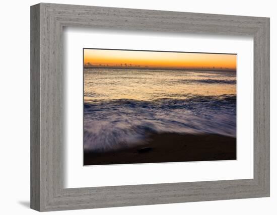 Sunrise at Shelly Beach, Caloundra, Sunshine Coast, Queensland, Australia-Mark A Johnson-Framed Photographic Print