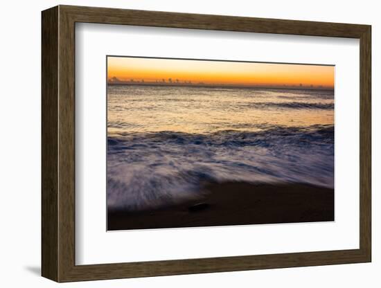 Sunrise at Shelly Beach, Caloundra, Sunshine Coast, Queensland, Australia-Mark A Johnson-Framed Photographic Print