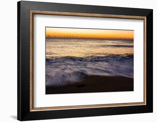 Sunrise at Shelly Beach, Caloundra, Sunshine Coast, Queensland, Australia-Mark A Johnson-Framed Photographic Print