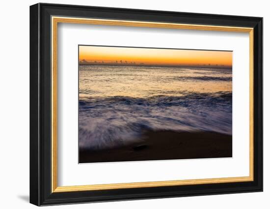 Sunrise at Shelly Beach, Caloundra, Sunshine Coast, Queensland, Australia-Mark A Johnson-Framed Photographic Print