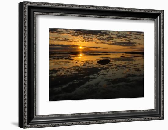 Sunrise at Shelly Beach, Caloundra, Sunshine Coast, Queensland, Australia-Mark A Johnson-Framed Photographic Print