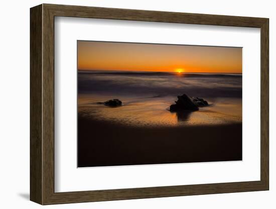 Sunrise at Shelly Beach, Caloundra, Sunshine Coast, Queensland, Australia-Mark A Johnson-Framed Photographic Print