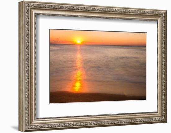 Sunrise at Shelly Beach, Caloundra, Sunshine Coast, Queensland, Australia-Mark A Johnson-Framed Photographic Print