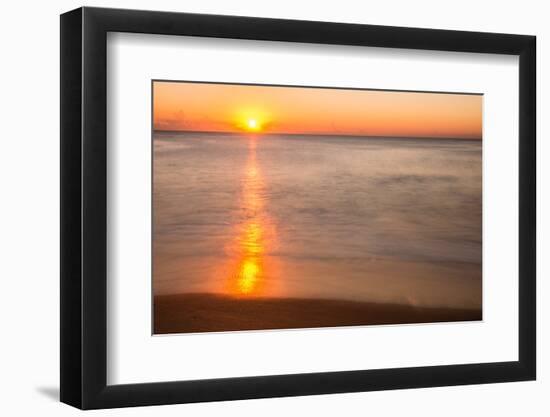 Sunrise at Shelly Beach, Caloundra, Sunshine Coast, Queensland, Australia-Mark A Johnson-Framed Photographic Print