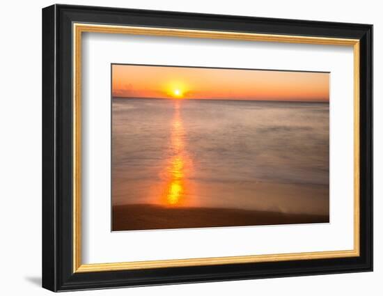 Sunrise at Shelly Beach, Caloundra, Sunshine Coast, Queensland, Australia-Mark A Johnson-Framed Photographic Print