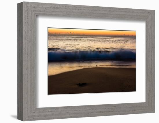 Sunrise at Shelly Beach, Caloundra, Sunshine Coast, Queensland, Australia-Mark A Johnson-Framed Photographic Print