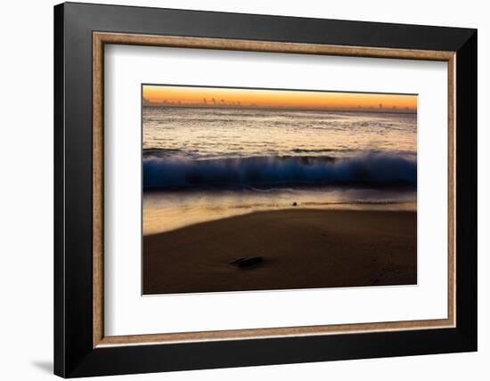 Sunrise at Shelly Beach, Caloundra, Sunshine Coast, Queensland, Australia-Mark A Johnson-Framed Photographic Print