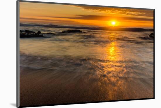 Sunrise at Shelly Beach, Caloundra, Sunshine Coast, Queensland, Australia-Mark A Johnson-Mounted Photographic Print