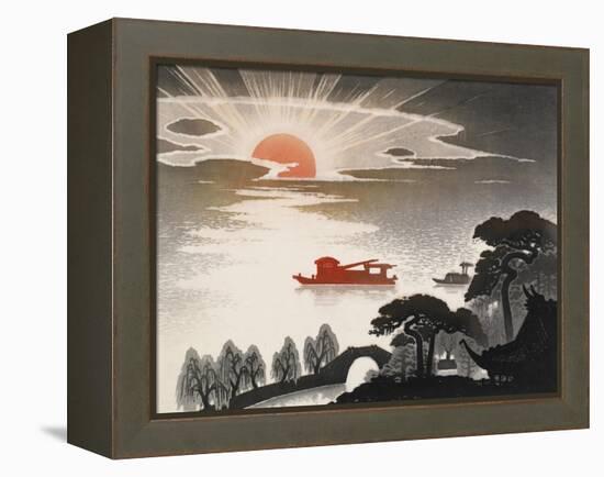 Sunrise at South Lake-Shi Handing-Framed Stretched Canvas
