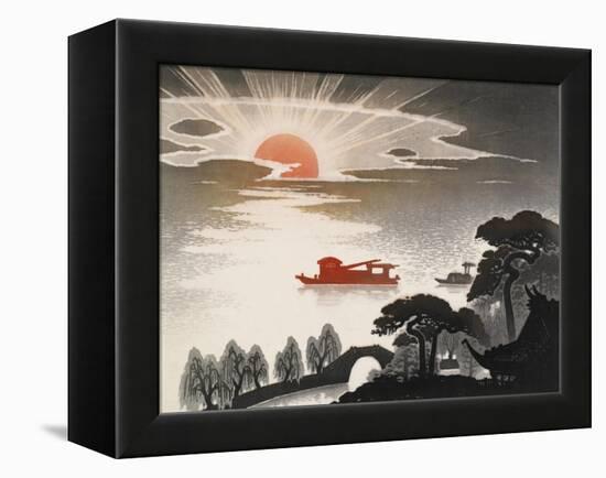 Sunrise at South Lake-Shi Handing-Framed Stretched Canvas