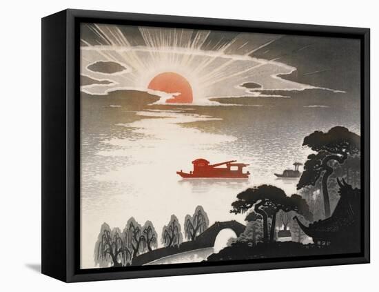 Sunrise at South Lake-Shi Handing-Framed Stretched Canvas