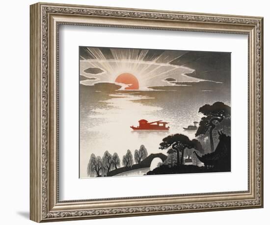 Sunrise at South Lake-Shi Handing-Framed Art Print