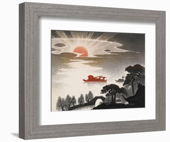 Sunrise at South Lake-Shi Handing-Framed Art Print
