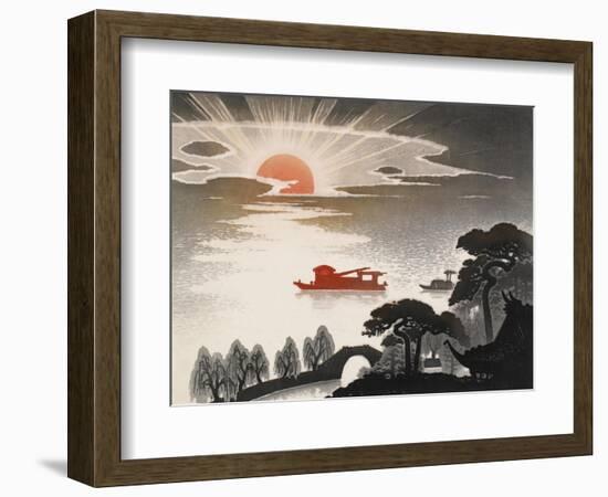 Sunrise at South Lake-Shi Handing-Framed Art Print