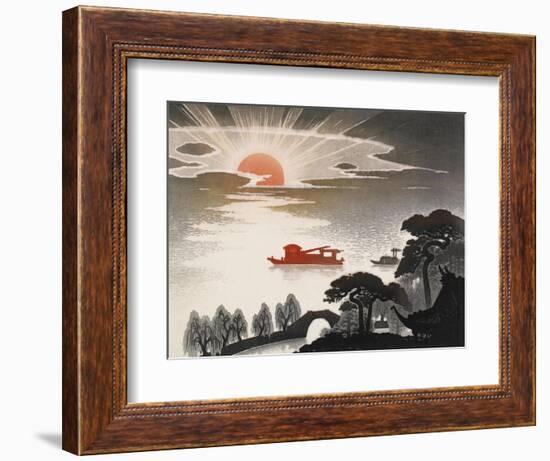 Sunrise at South Lake-Shi Handing-Framed Art Print