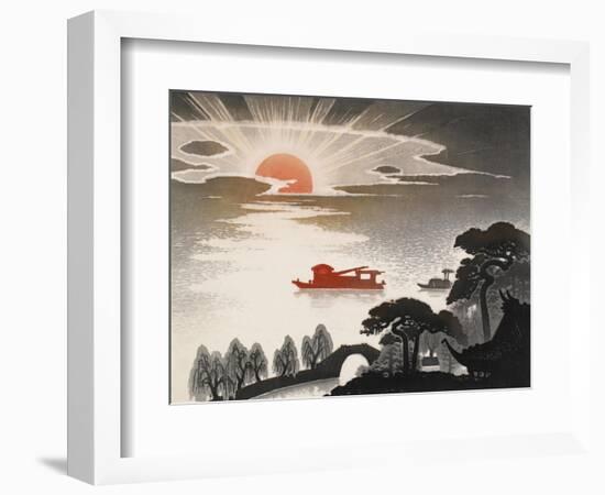 Sunrise at South Lake-Shi Handing-Framed Premium Giclee Print