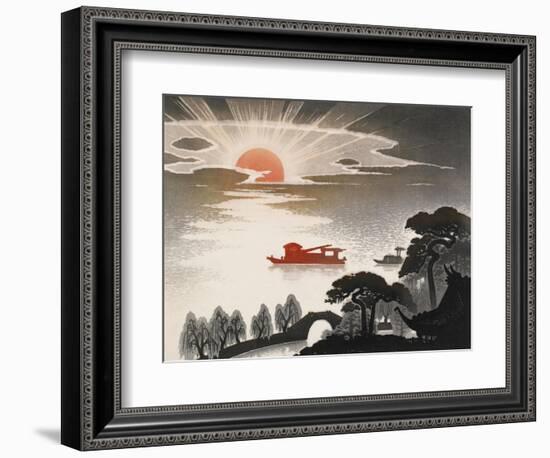 Sunrise at South Lake-Shi Handing-Framed Premium Giclee Print