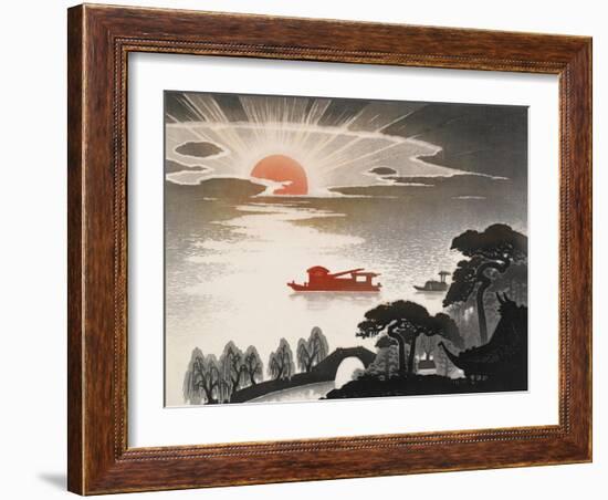 Sunrise at South Lake-Shi Handing-Framed Art Print