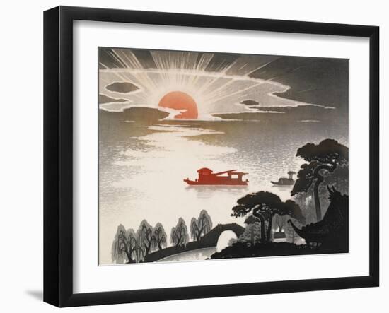 Sunrise at South Lake-Shi Handing-Framed Art Print