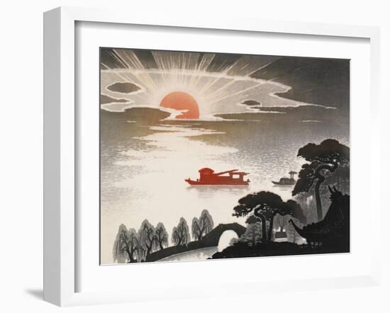 Sunrise at South Lake-Shi Handing-Framed Art Print