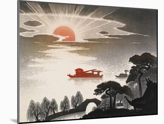 Sunrise at South Lake-Shi Handing-Mounted Art Print