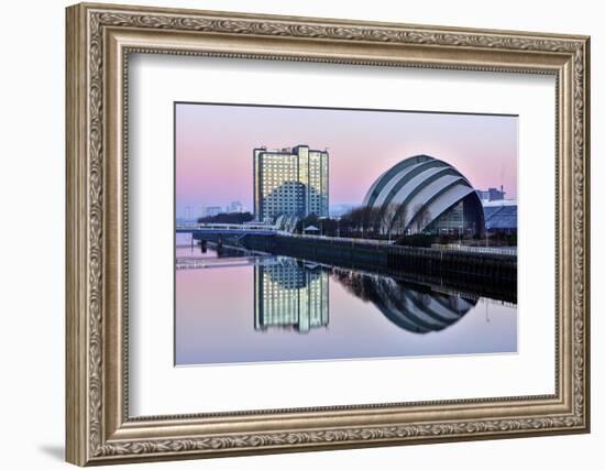 Sunrise at the Clyde Auditorium (The Armadillo), Glasgow, Scotland, United Kingdom, Europe-Karen Deakin-Framed Photographic Print