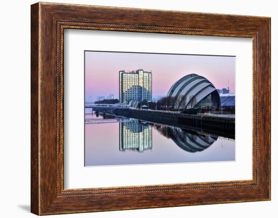 Sunrise at the Clyde Auditorium (The Armadillo), Glasgow, Scotland, United Kingdom, Europe-Karen Deakin-Framed Photographic Print