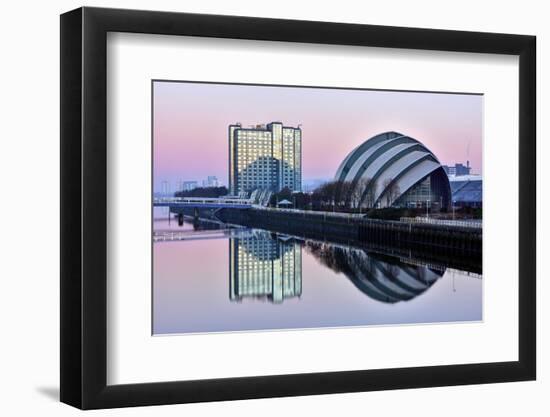 Sunrise at the Clyde Auditorium (The Armadillo), Glasgow, Scotland, United Kingdom, Europe-Karen Deakin-Framed Photographic Print