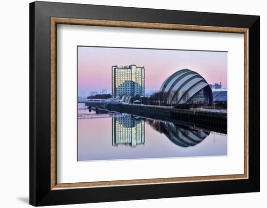 Sunrise at the Clyde Auditorium (The Armadillo), Glasgow, Scotland, United Kingdom, Europe-Karen Deakin-Framed Photographic Print